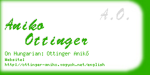 aniko ottinger business card